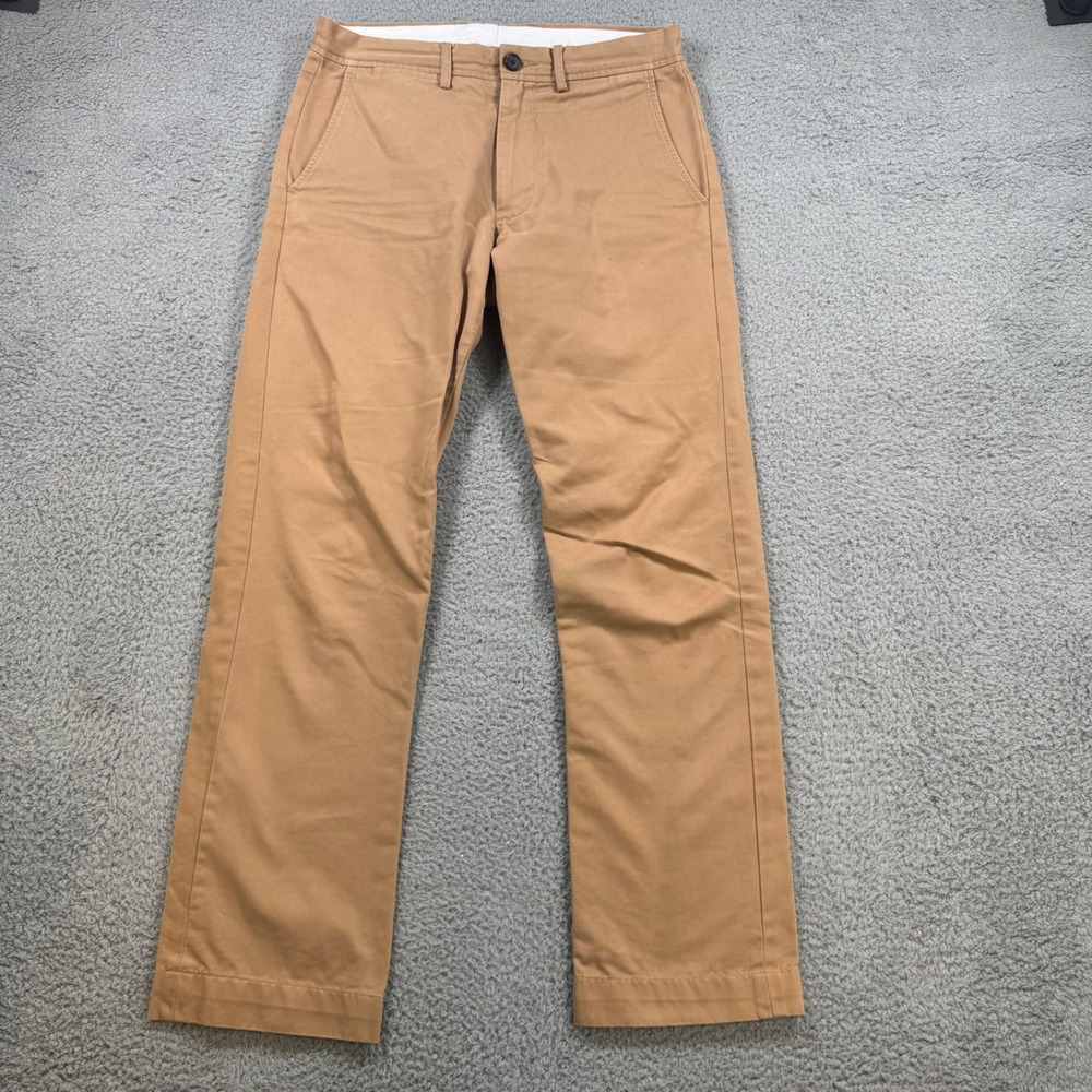 Spier Mackay‎ Slim Fit Chinos Khaki Cotton Mens Size 30x29 Flat Front Pants